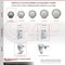 Service Caster 3 Inch Gray Poly Wheel Swivel 7/8 Inch Square Stem Caster Set with Brake SCC SCC-SQ20S314-PPUB-GRY-TLB-78-4 - alternate 3